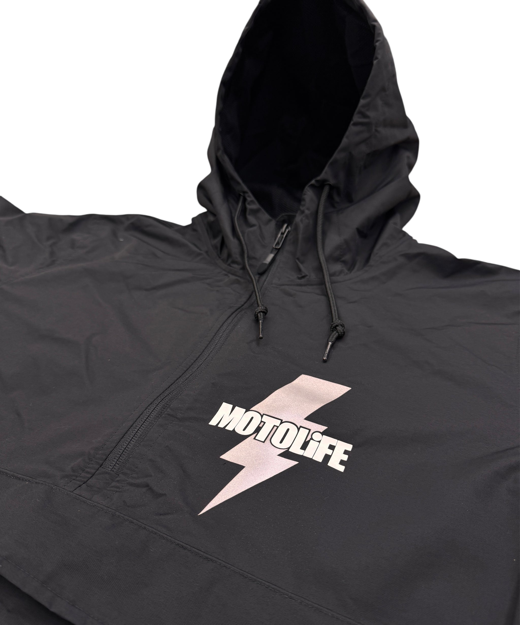 The Bolt “WET RiDE” Black Anorak Jacket – Motolife, Inc.